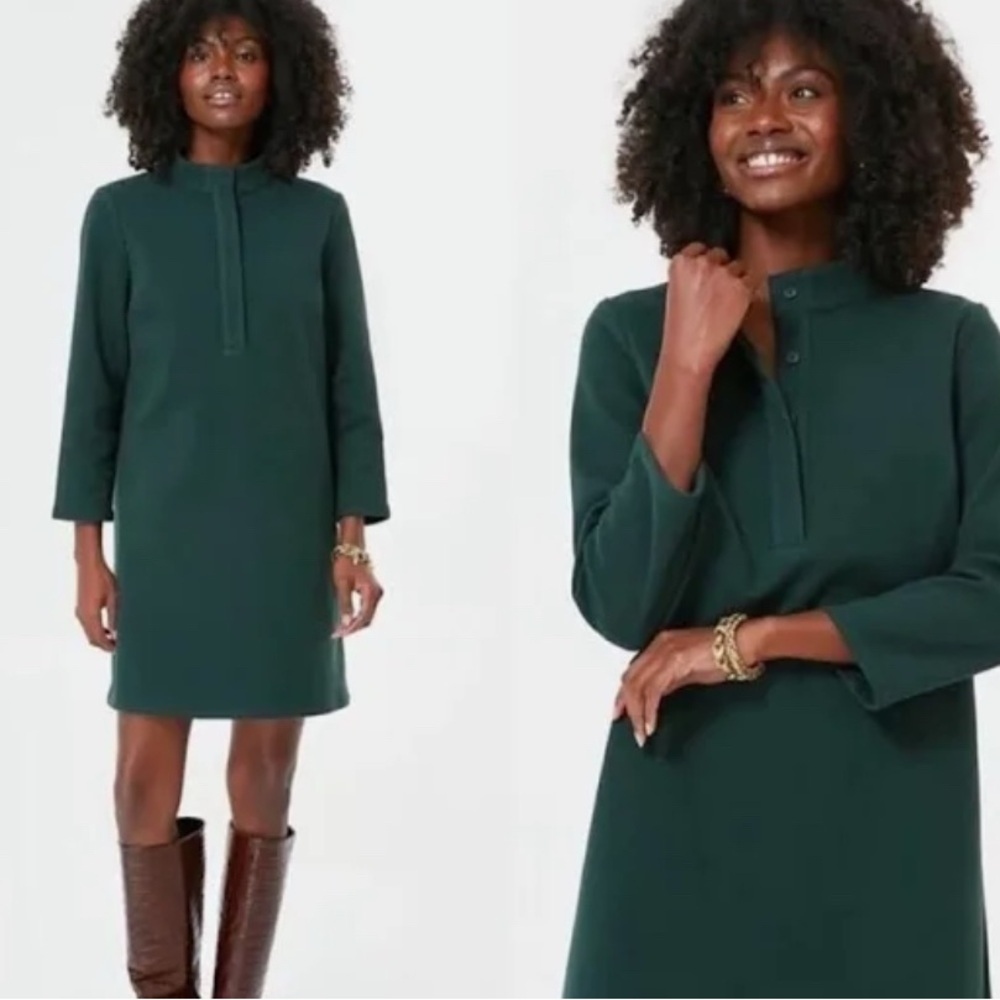 Tuckernuck Dark Green Long Sleeve Dress